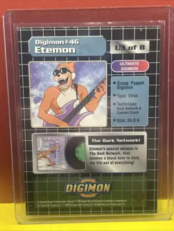 DIGIMON Exclusive ETEMON 46 Ultimate UPPER DECK 1999 Foil Holo Trading Card - Image 2
