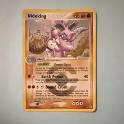 Pokemon TCG Nidoking Reverse Holo Rare Card 8/112 FireRed & LeafGreen - Image 1