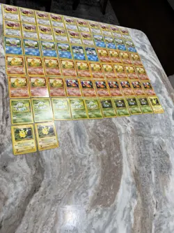 Pokemon TCG Eevee Squirtle Charmander Bulbasaur Pikachu Starter Lot 62 cards - Image 1