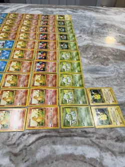 Pokemon TCG Eevee Squirtle Charmander Bulbasaur Pikachu Starter Lot 62 cards - Image 3