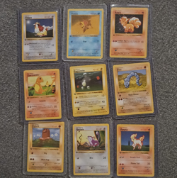 Pokemon TCG Base Set 1st edition shadowless 9 card lot - Image 1