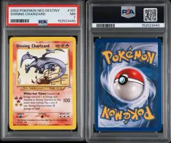 Pokemon TCG Shining Charizard Neo Destiny Holo Card 107/105 PSA 7 - Image 3