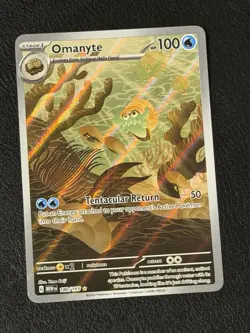 Omanyte 180/165 Pokemon TCG Card Illustration Rare Scarlet & Violet 151 NM - Image 1