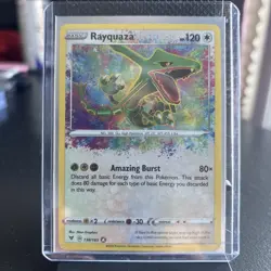 Pokemon TCG Rayquaza Vivid Voltage Holo Rare Card 138/185 - Image 1