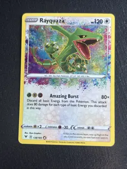 Pokemon TCG Rayquaza Vivid Voltage Holo Rare Card 138/185 - Image 4