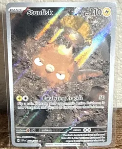 Stunfisk 202/191 Holo Illustration Rare Surging Sparks Pokemon Card - Image 1