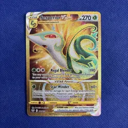 Serperior VSTAR 210/195 Silver Tempest Pokemon Card - NM - Image 1
