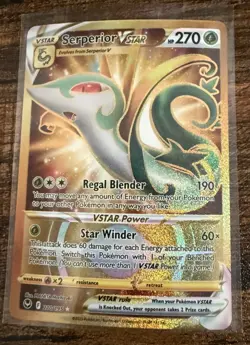 Serperior Vstar 210/195 Pokemon Card- Near Mint- Silver Tempest - Image 1