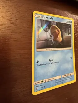 Psyduck 7/18 Detective Pikachu Holo Pokemon Card 2019 NM Near Mint Clean Case - Image 3