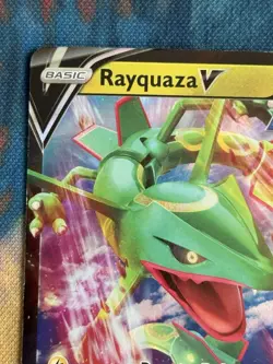 Rayquaza V SWSH147 Pokemon Sword & Shield Promo Ultra Rare Holo Card MP/LP - Image 2