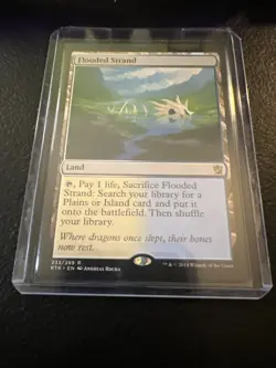 Wizards of the Coast Flooded Strand Khans of Tarkir Rare Land Regular Eng Lp x1 - Image 1