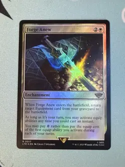 Forge Anew #17 (Foil) (NM) Lord of the Rings LTR Magic MTG - Image 1