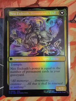 MTG Magic the Gathering Exdeath, Void Warlock (220/764) Final Fantasy NM FOIL - Image 2