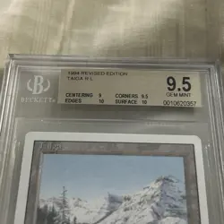 Taiga * REVISED * DUAL LAND * BGS 9.5 Gem Mint * Magic the Gathering MtG - Image 3