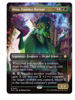 Dina, Essence Brewer - Borderless Commander: Secrets of Strixhaven MTG - Image 1