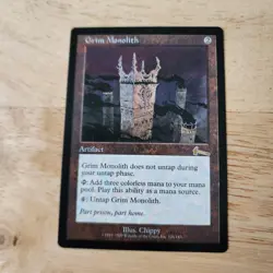 MTG Magic : The Gathering - Urza's Legacy - GRIM MONOLITH - PERFECT CONDITION - Image 1
