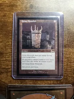 MTG Magic : The Gathering - Urza's Legacy - GRIM MONOLITH - PERFECT CONDITION - Image 2