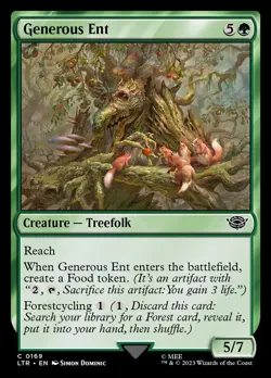 1x Generous Ent *FOIL* - NM - Tales of Middle-Earth - SPARROW MAGIC - Image 1