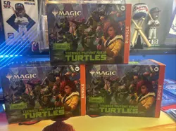 Lot Of x3 Teenage Mutant Ninja Turtles Magic The Gathering Bundle FACTORY SEALED - Image 1