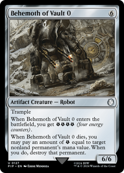 Behemoth of Vault 0 [Fallout] Magic MTG - Image 1