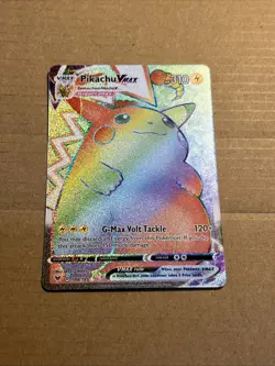 Pokemon Pikachu VMAX 188/185 Vivid Voltage 2020 Secret Rainbow Rare TCG MINT - Image 1