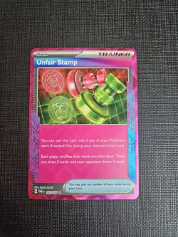 Pokemon TCG Unfair Stamp Scarlet & Violet-Twilight Masquerade 165/167 Holo... - Image 1