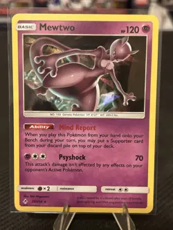 Mewtwo (SM Unbroken Bonds) (Cracked Ice Holo) 75/214 Pokemon Holo NM/M - Image 1