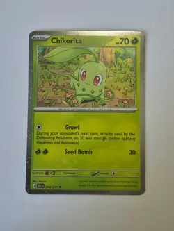 Chikorita 008/217 Cosmos Holo Promo ME: Ascended Heroes Pokemon Near Mint - Image 1