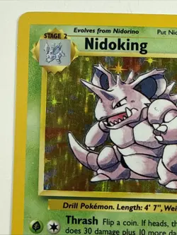Pokemon TCG Nidoking Base Set 11/102 Holo 1999-2000 Wizards Base Set - Image 3