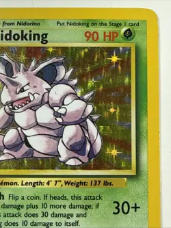 Pokemon TCG Nidoking Base Set 11/102 Holo 1999-2000 Wizards Base Set - Image 5