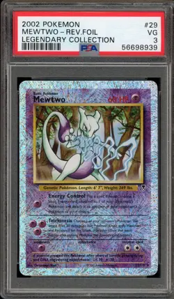 Pokemon Mewtwo Legendary Coll. Reverse Holo Rare #29 PSA 3 - Image 1