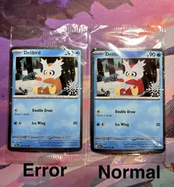 ‼[PRINT ERROR] Delibird 046/193 Pokemon Holiday Calendar 2025 Sealed Card‼ - Image 1