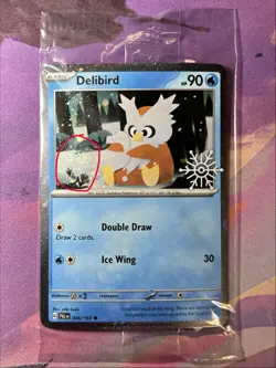 ‼[PRINT ERROR] Delibird 046/193 Pokemon Holiday Calendar 2025 Sealed Card‼ - Image 2