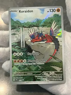 Pokemon TCG Koraidon 014 Scarlet & Violet Black Star Promo Holo Full Art NM - Image 3
