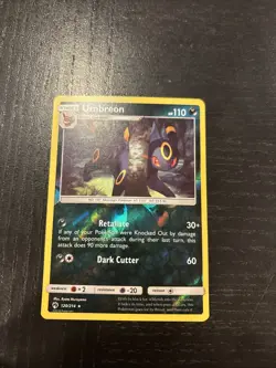 Umbreon 120/214 Rare Lost Thunder Pokemon Reverse Holo Near Mint - Image 1