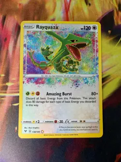 Rayquaza 138/185 NM Amazing Rare Vivid Voltage 2020 Pokemon TCG - Image 1