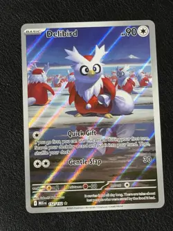 Delibird - 152/132 - Illustration Rare - Mega Evolution Pokemon TCG NM - Image 1