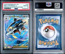 2025 Pokemon Phantasmal Flames Mega Sharpedo Ex Special Illustration Rare PSA 10 - Image 3