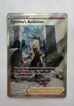 Pokemon Cynthia's Ambition GG60/GG70 Crown Zenith: Galarian Gallery Holo - Image 1