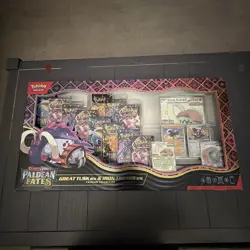 Sealed Pokemon Paldean Fates Great Tusk ex & Iron Treads ex Premium Collection - Image 1