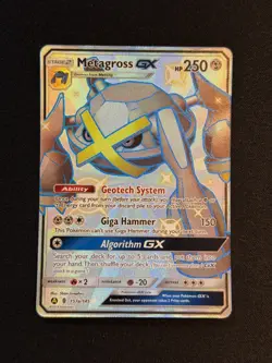 Metagross GX 157a/145 NM Pokemon Hidden Fates Shiny Poke Ball Collection - Image 1
