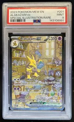 2023 Pokemon SV 151 Alakazam ex Special Illustration Rare #201/165 PSA 9 - Image 1