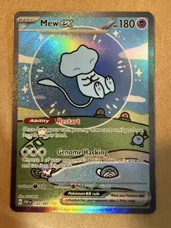 Pokemon Mew ex 232/091 Bubble Mew Special Illustration Rare Paldean Fates - Image 1