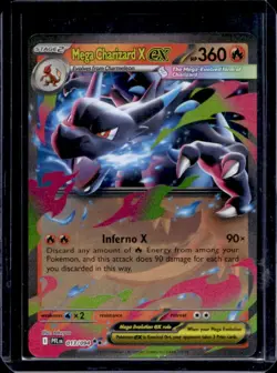 2025 Pokemon Phantasmal Flames Mega Charizard X ex Double Rare #013/094 - Image 1