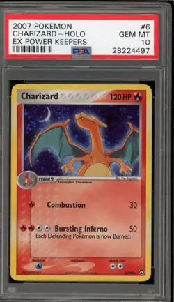 Pokemon Charizard EX Power Keepers Holo Rare #6 PSA 10 Gem Mint - Image 1
