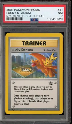 Pokemon Lucky Stadium N.Y. Center Black Star Promo #41 PSA 7 - Image 1