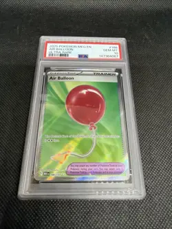 2025 Pokemon MEG EN Air Balloon Ultra Rare #166 PSA 10 GEM MT - Image 1