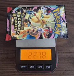 VERY HEAVY! 22.78g Pokemon TCG Ascended Heroes Booster Pack (SEALED) GOD PACKU! - Image 1