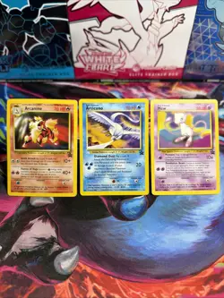 Pokemon WOTC Black Star Promos Arcanine 6 Articuno 22 Mew 8 - Image 1