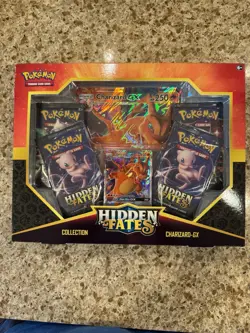 Pokemon Hidden Fates Charizard-GX Collection Booster Box Topper Box - Image 1
